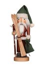 Ulbricht Nussknacker Klassik  "Weihnachtsmann mit Ski natur "  Auslaufmodell jetzt sichern !